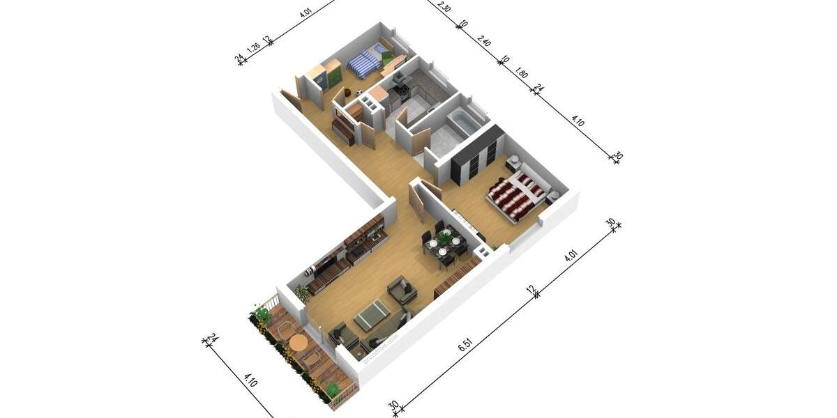 Etagenwohnung Wermelskirchen - 3 Zimmer, 76 m&sup2;, 590&euro; | Angebot:26022973