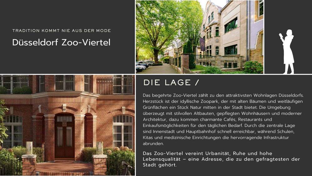 Etagenwohnung Düsseldorf Düsseltal - 2 Zimmer, 68 m&sup2;, 299.000&euro; | Angebot:26204878