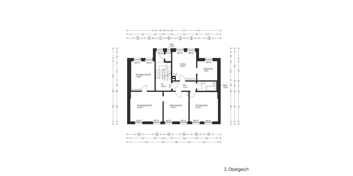 Etagenwohnung Schwelm - 5 Zimmer, 115 m&sup2;, 1.140&euro; | Angebot:26288122