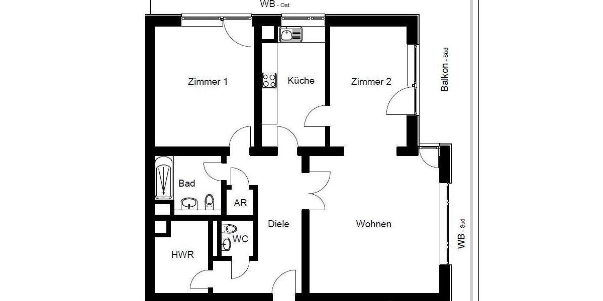 Etagenwohnung Köln Bayenthal - 3 Zimmer, 98 m&sup2;, 1.680&euro; | Angebot:25834753
